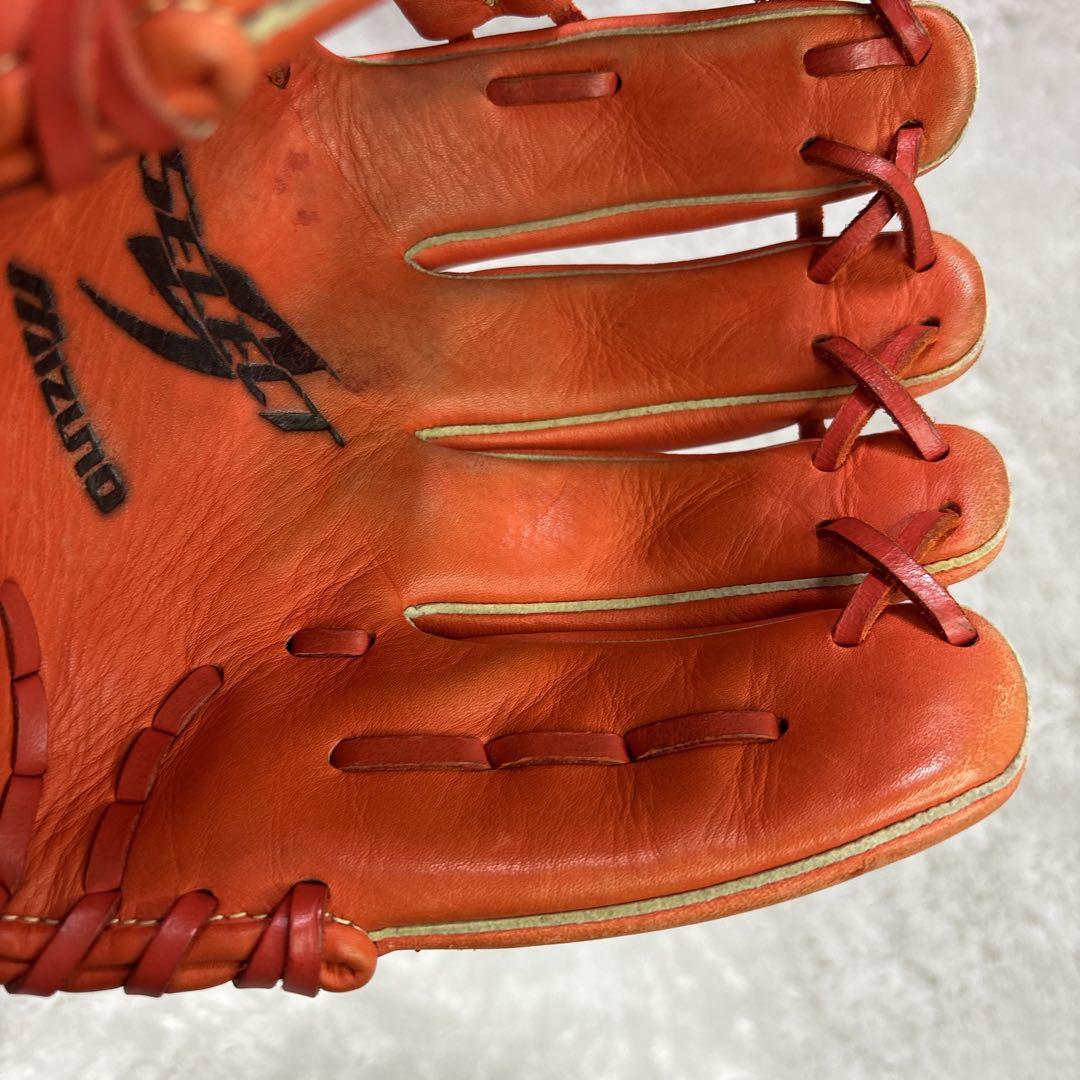 ミズノ セレクトナイン 軟式グローブ　一般　即戦力　オレンジ　大人用　グラブ