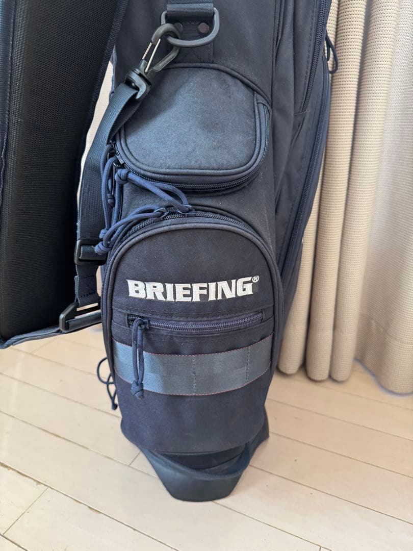 希少⭐︎BRIEFING ネイビー キャディバッグ スタンド付き