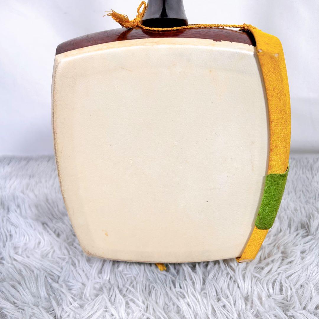 長唄三味線　三味線　中棹　紫檀　丸打胴　本皮　現状品　皮破れなし