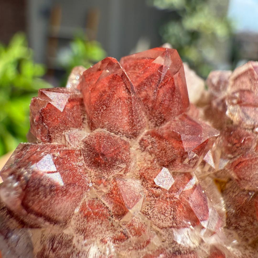 希少❣️ ザンビア産　高品質　幻影水晶　レッドファントム　クラスター　赤富士②
