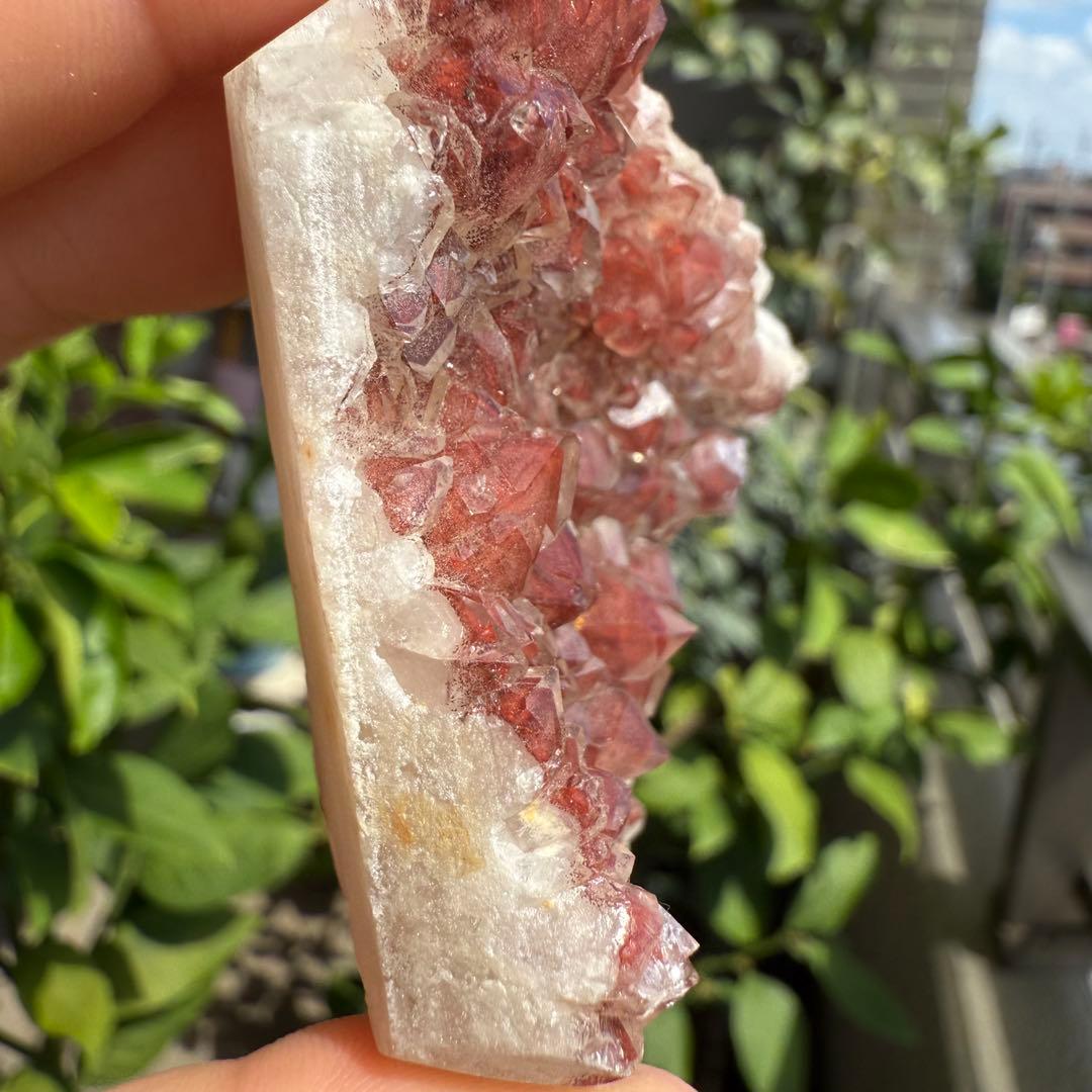 希少❣️ ザンビア産　高品質　幻影水晶　レッドファントム　クラスター　赤富士②