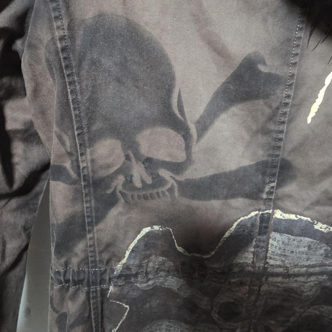 ロエン×エピローグチャント　コラボ　スカルデザイン　　モッズコート　1 S