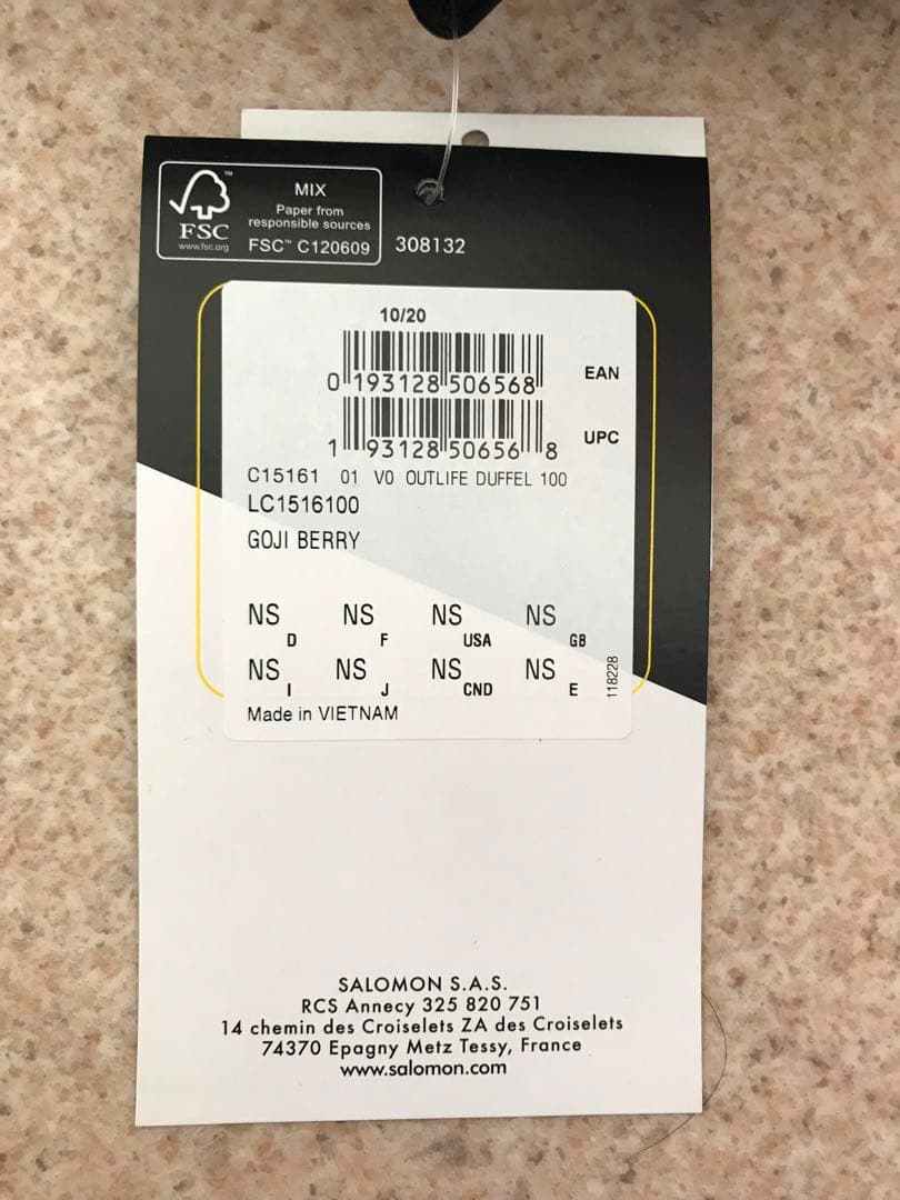 SALOMON OUTLIFE100 バッグ新品未使用