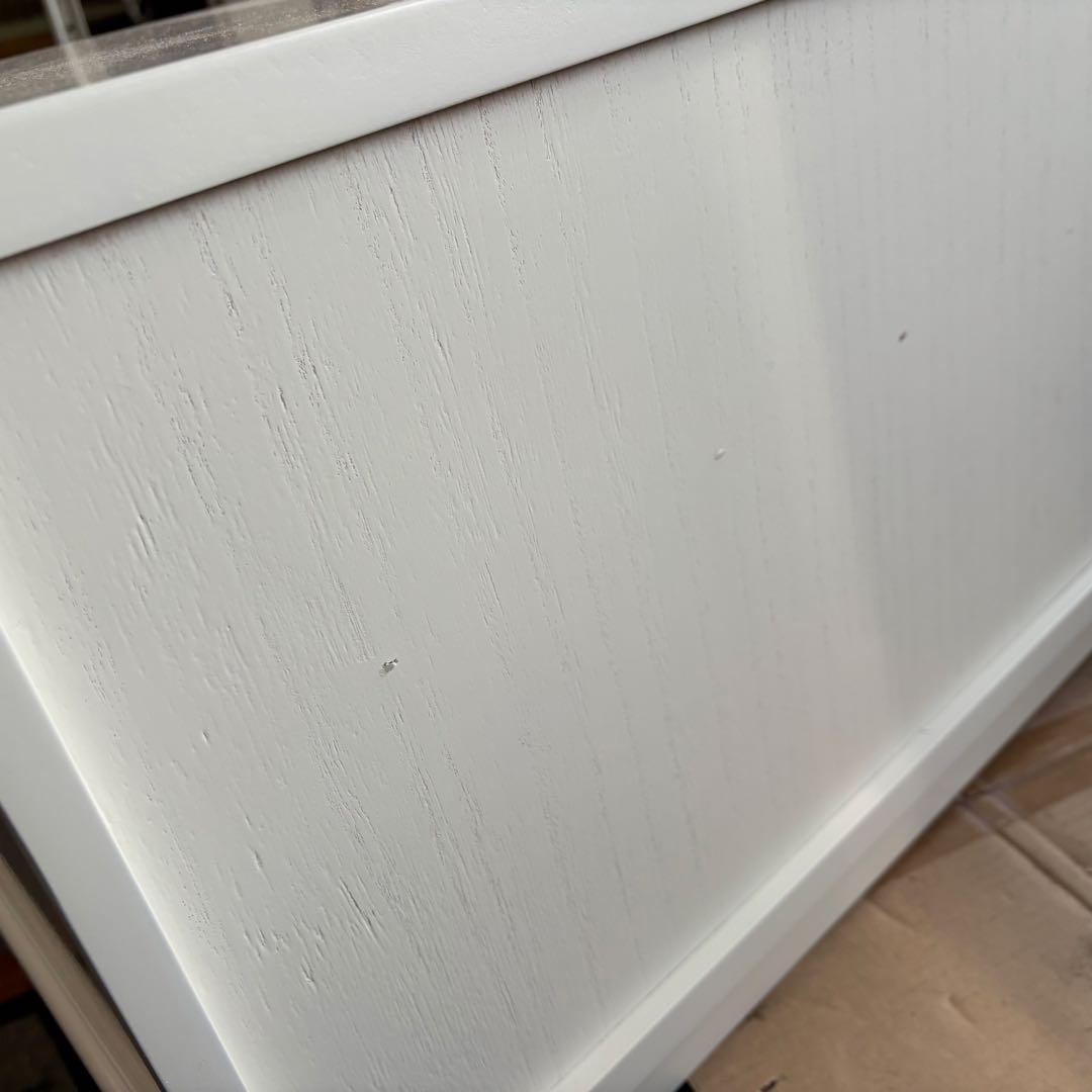 訳あり品【136】フレンチ調ホワイトチェスト横長木製収納家具姫系洋タンス飾り棚姫