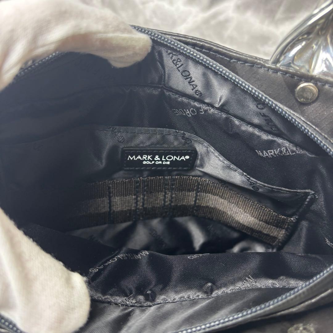 【未使用に近い】MARK&LONA 防水 カートバッグ ハンドバッグ スカルロゴ