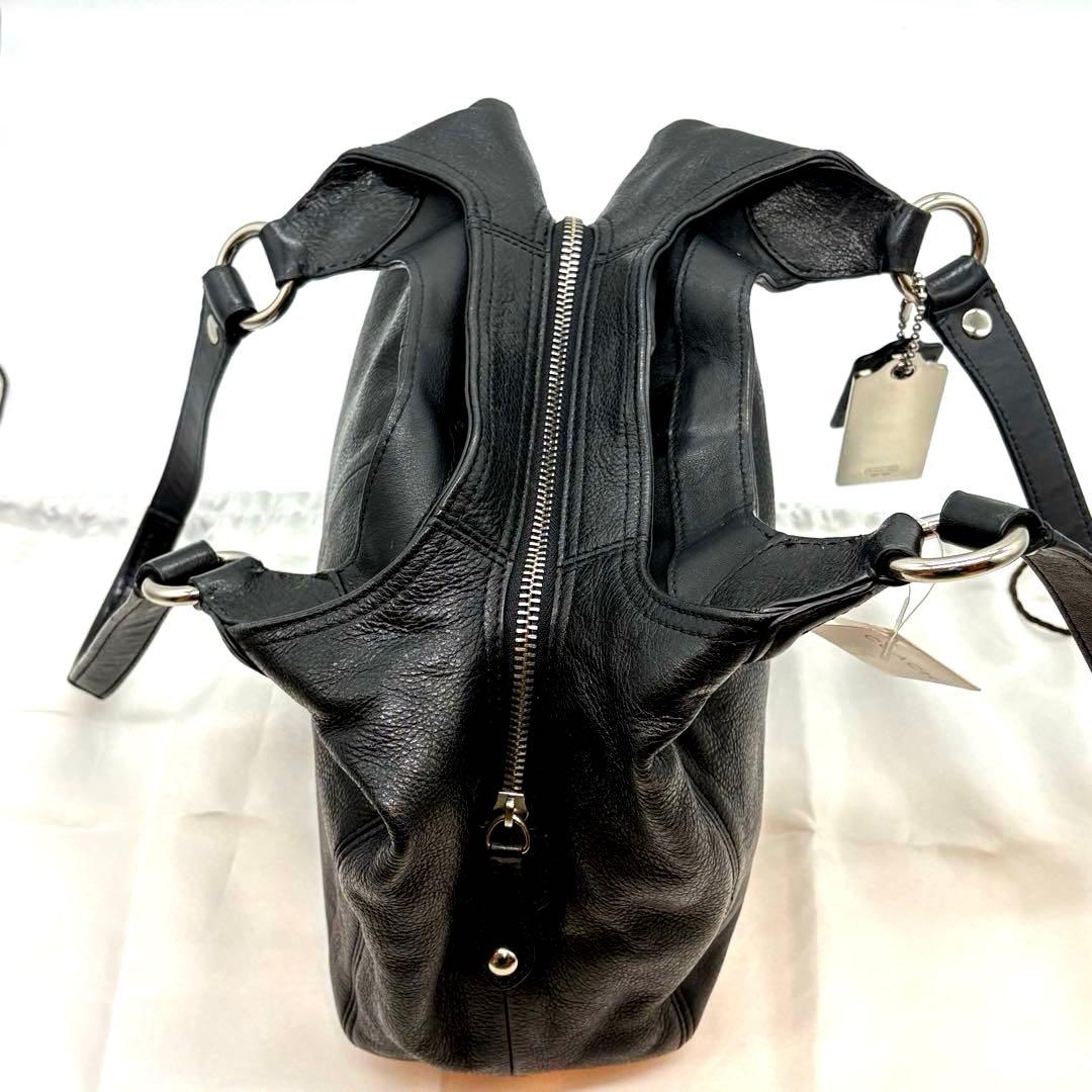 GAO　COACH コーチ　アシュレイ　ハンドバッグ　レザー　ブラック　黒