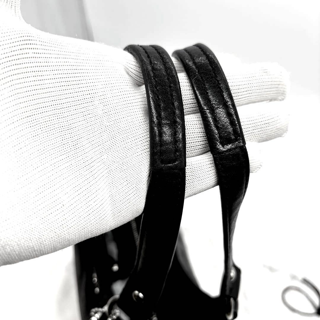 GAO　COACH コーチ　アシュレイ　ハンドバッグ　レザー　ブラック　黒