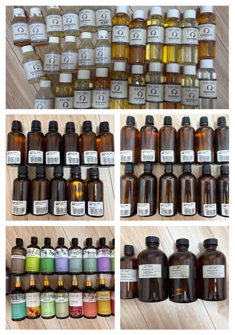 smileママページ　 キャンドル道具・ワックス・アロマ3点まとめセット