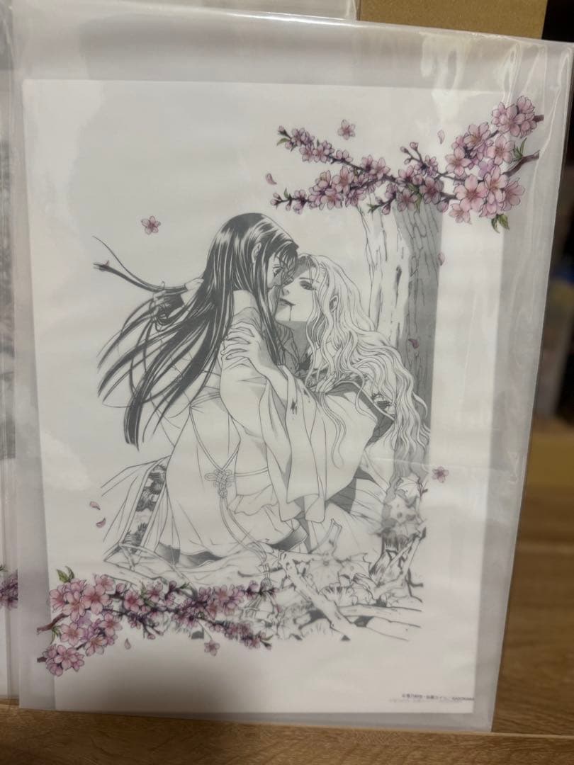 【未開封】20周年記念「彩雲国物語 原画展」モノクロ複製画　5種　まとめ売り