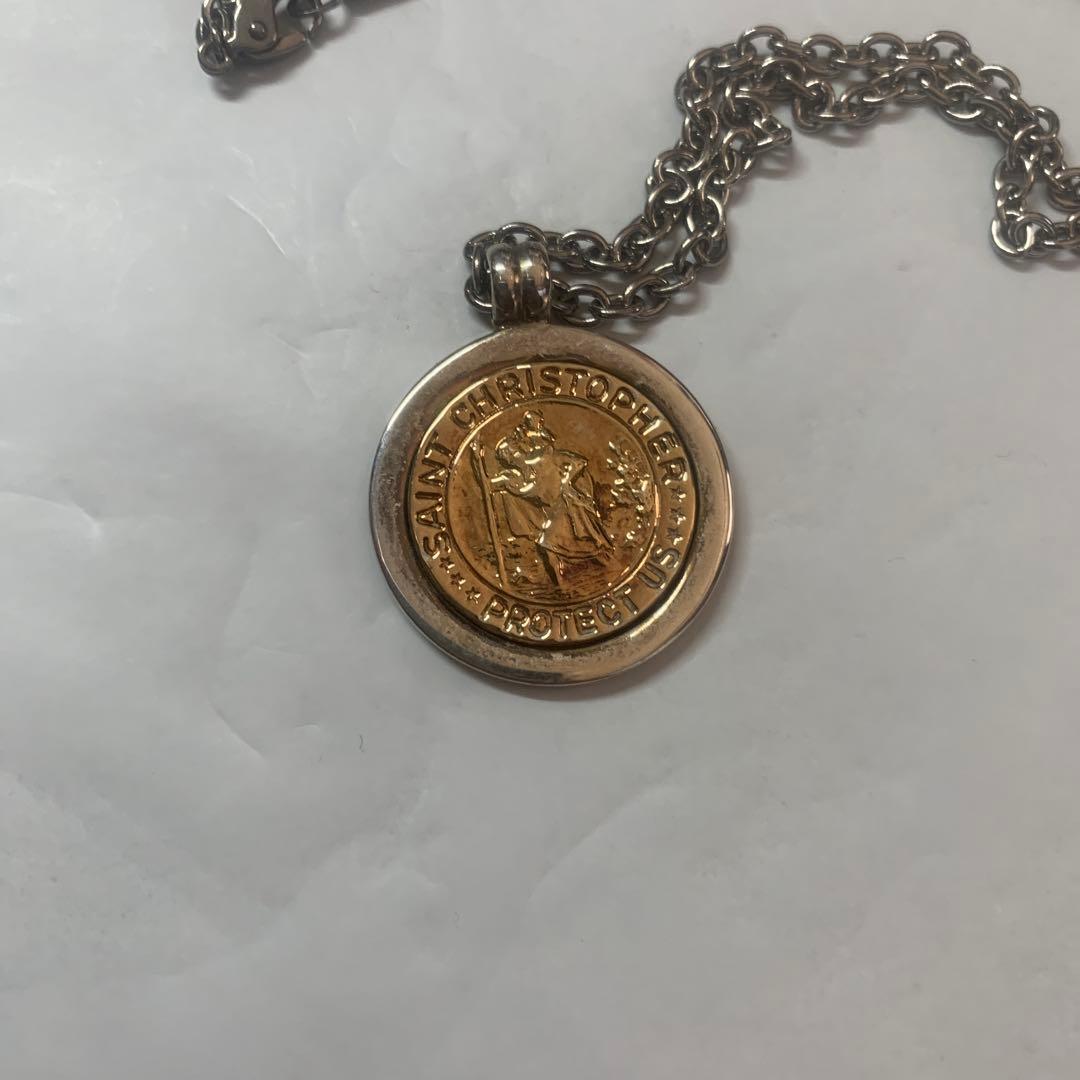 TIFFANY ティファニー　セントクリストファーペンダント　チェーンは社外品