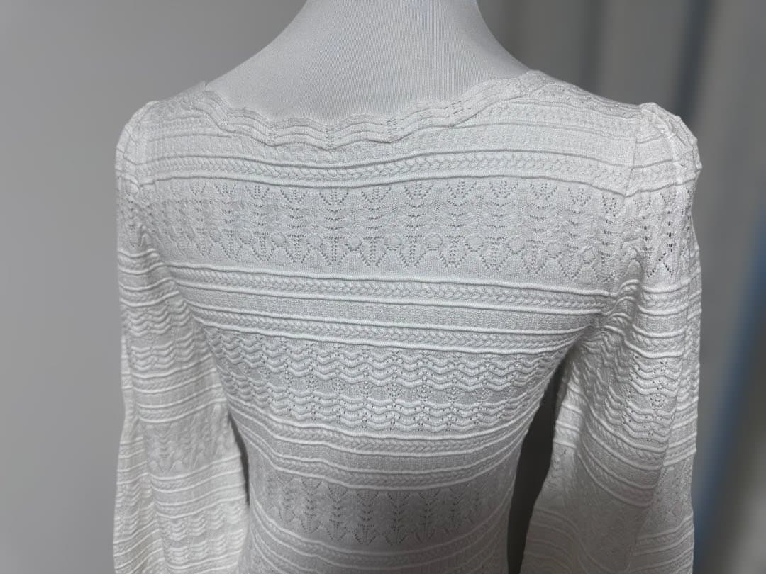 Sezane　セザンヌ　ブラウス　ニット　M　ホワイト　Roma Jumper