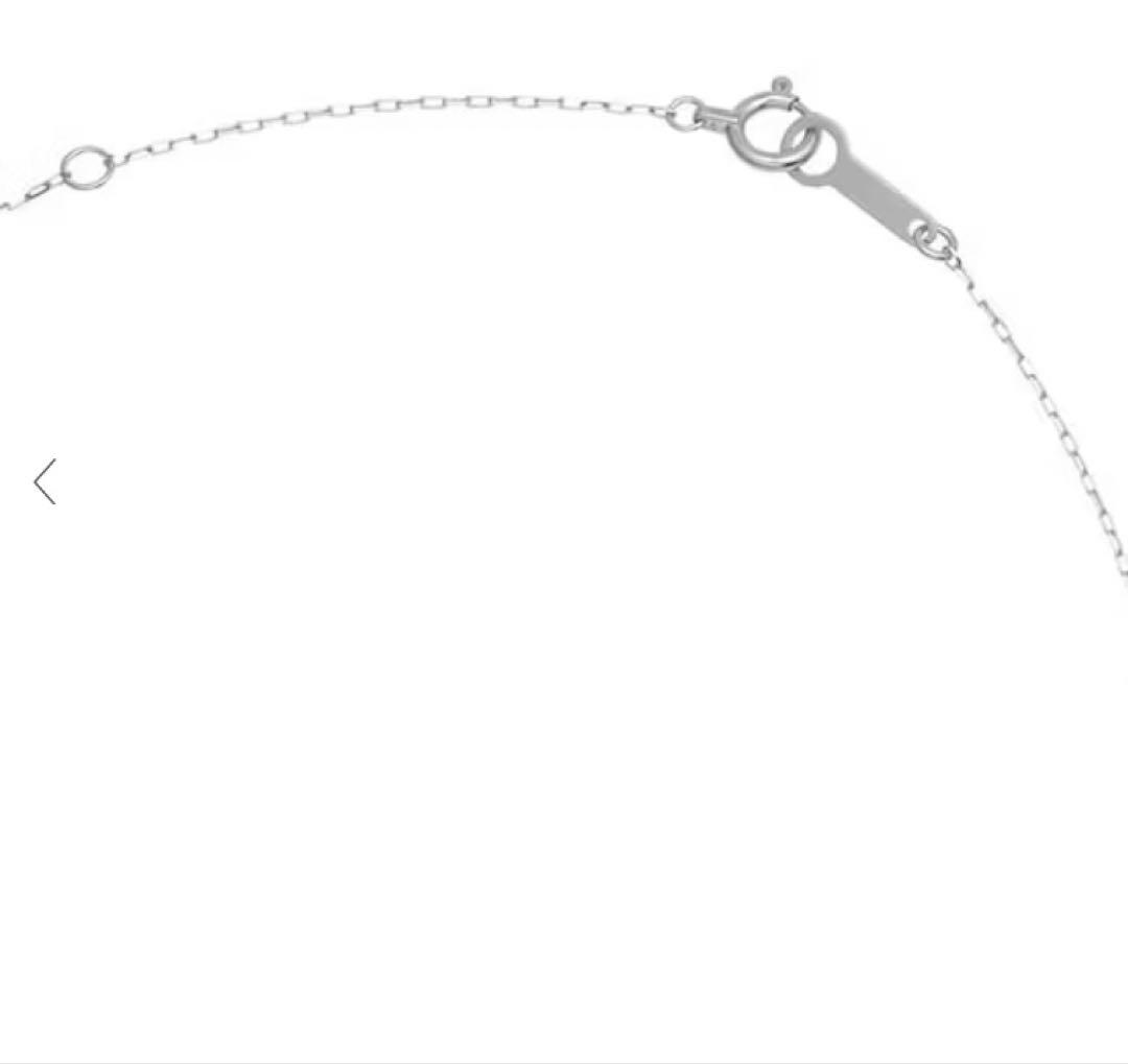 ［新品未開封、ケース付き］（定価33000）K10ホワイトゴールド ネックレス