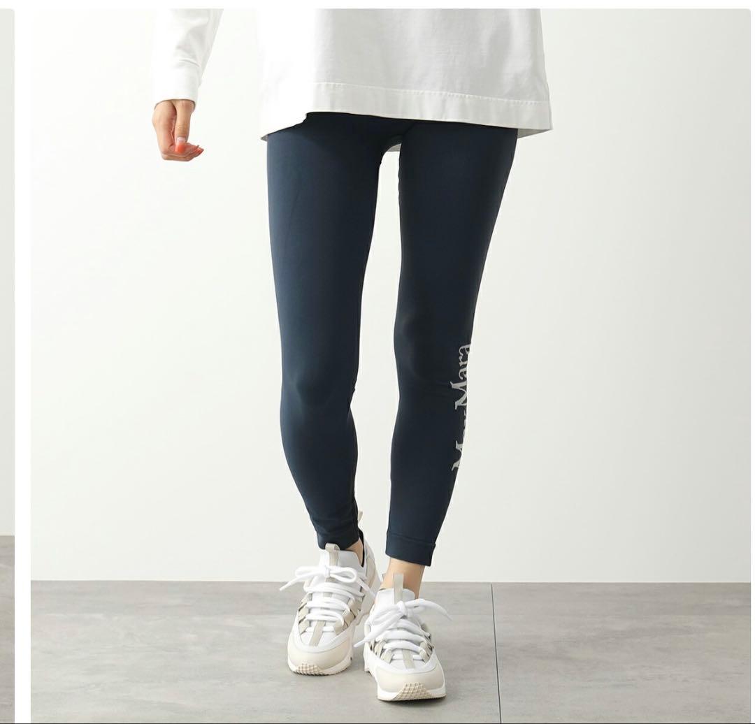 【S MAX MARA】 BASILEA バシレア レギンス　ダークブルー