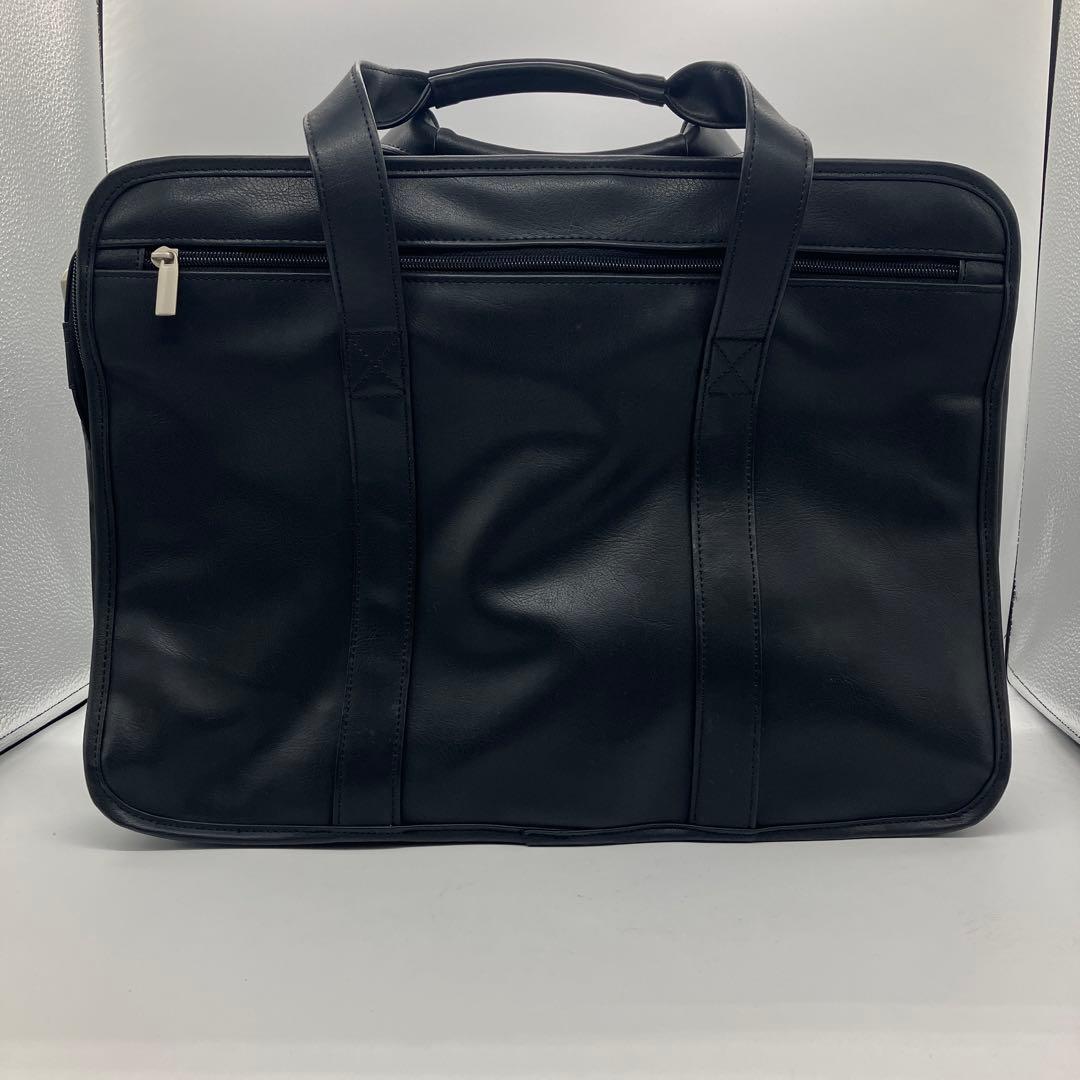 1498 極美品　ANA ビジネスバッグ　2way レザー　ブリーフケース　黒