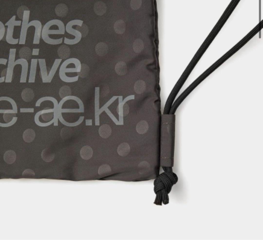新品❗️aeae ナップサック ドット グレー 韓国限定　*正規品
