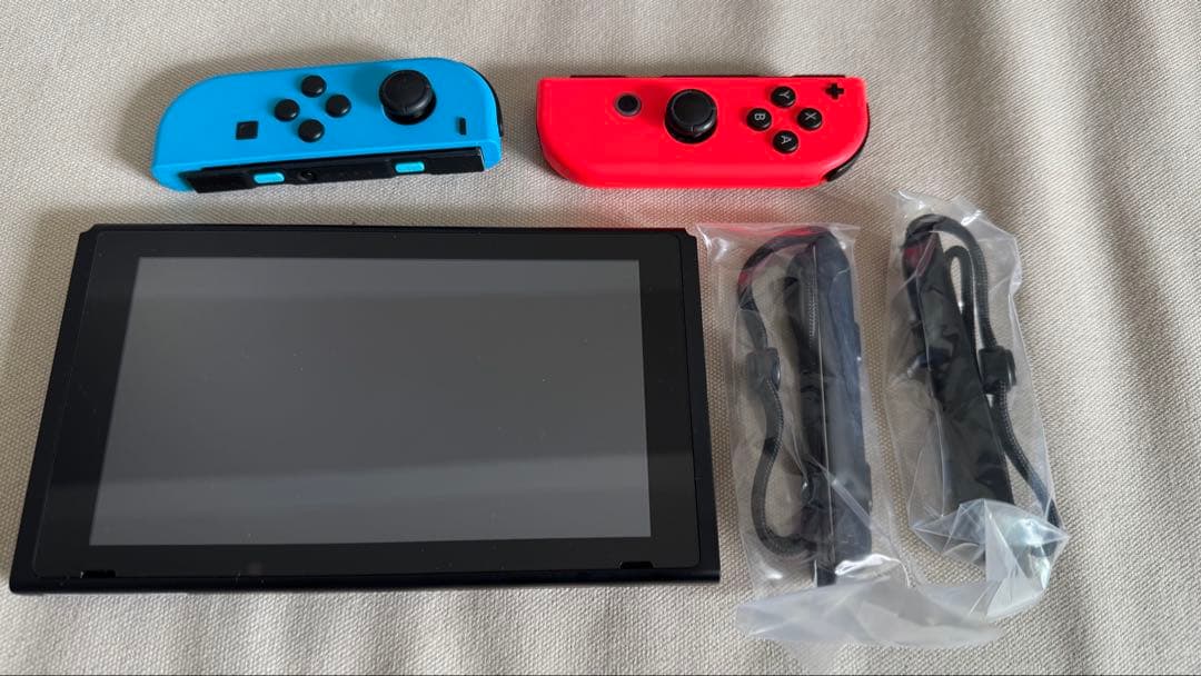 【microSD付】Nintendo Switch 本体フルセット 青/赤