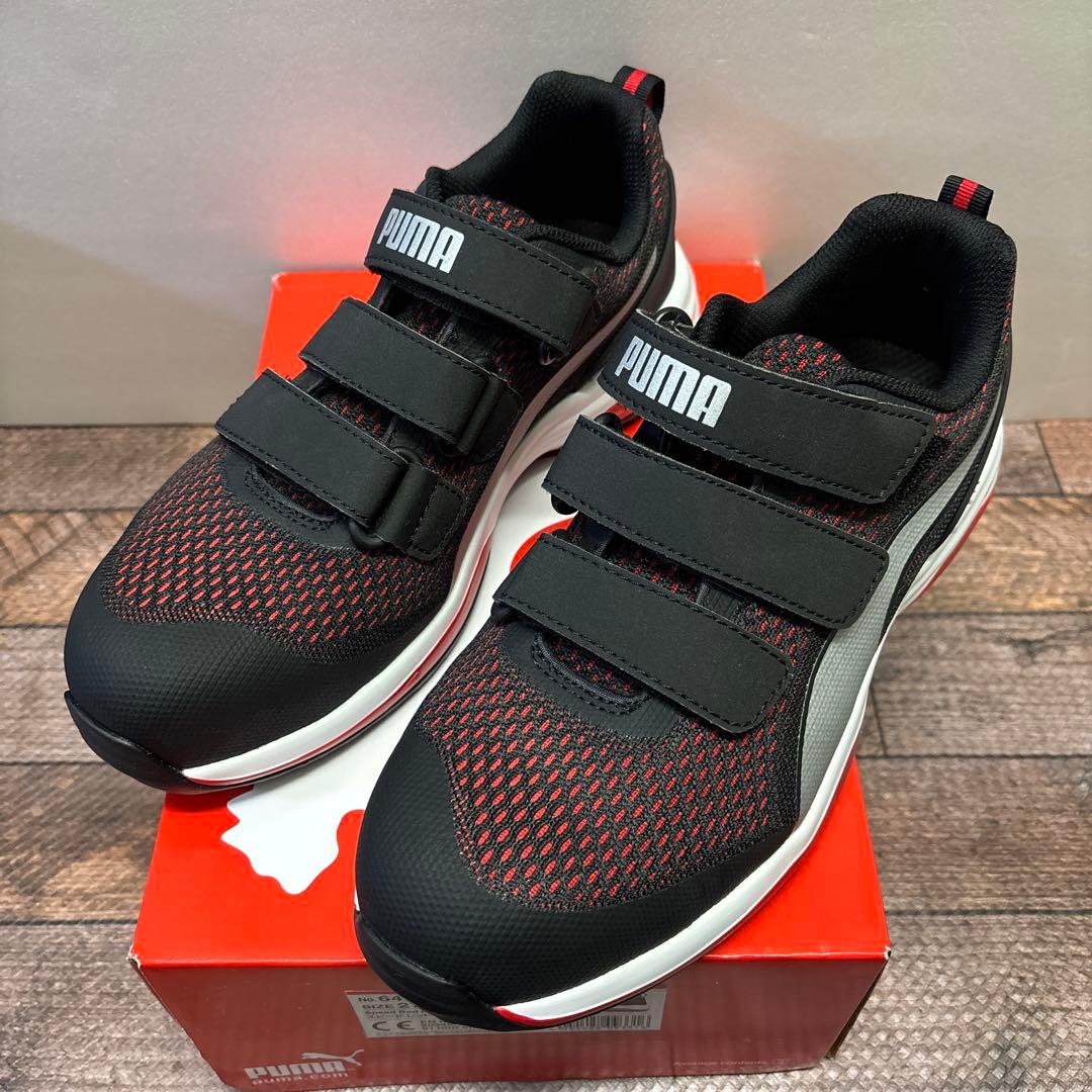 新品 27cm プーマ 安全靴 スピード レッド ロー 耐油・耐熱