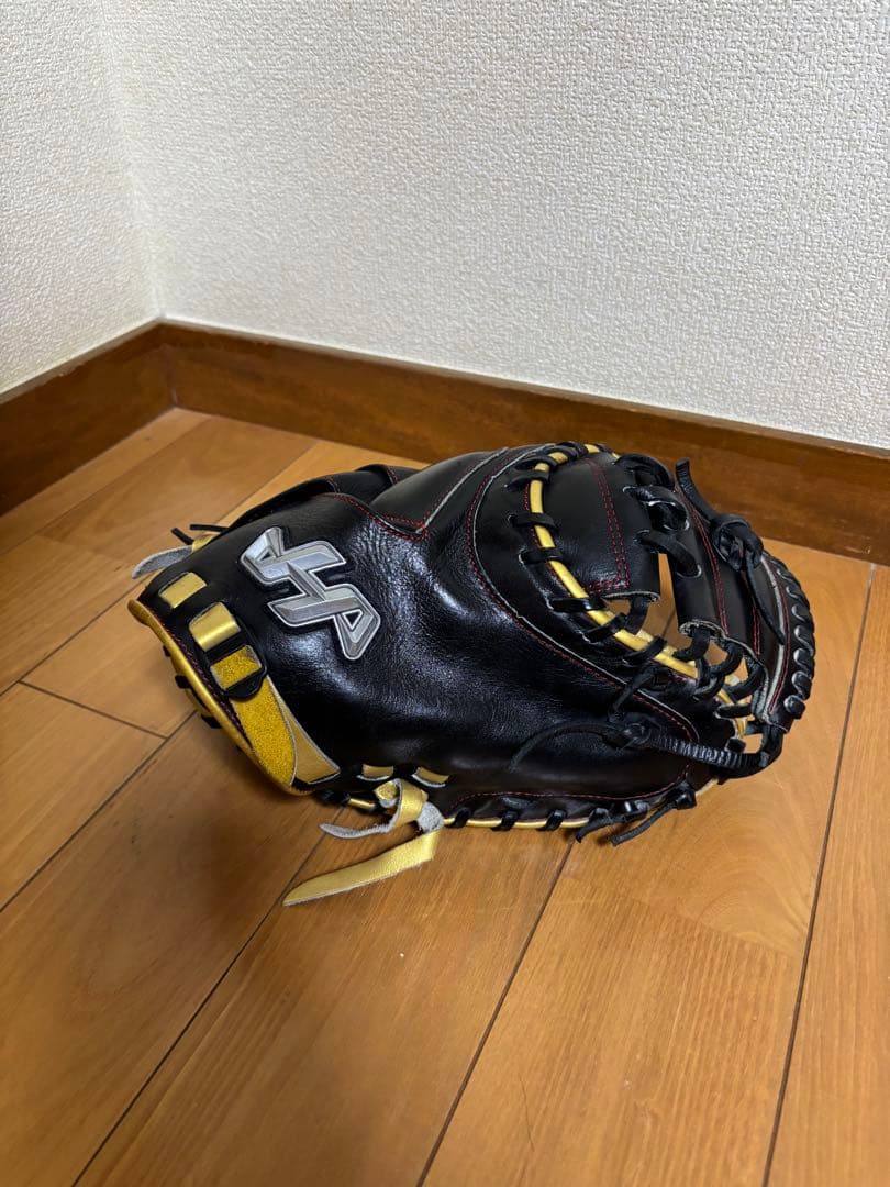 【良品】ハタケヤマ　軟式用キャッチャーミット　即戦力