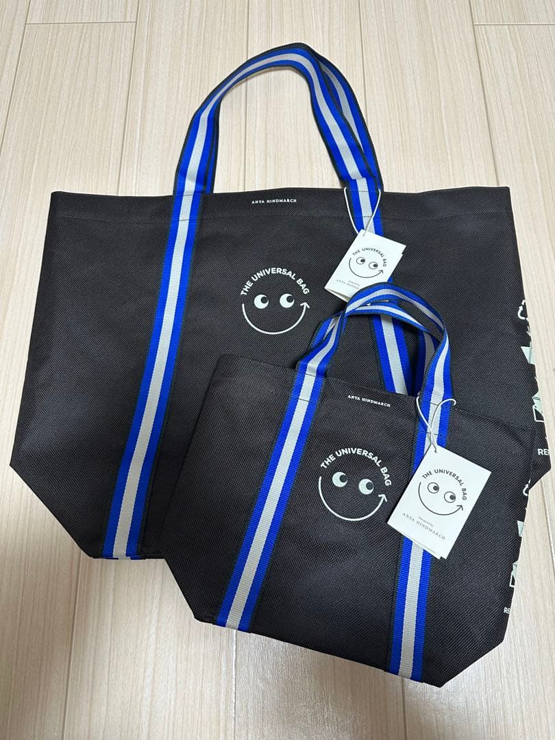 【新品未使用・タグ付き】アニヤハインドマーチ ユニバーサルバッグ　大小セット