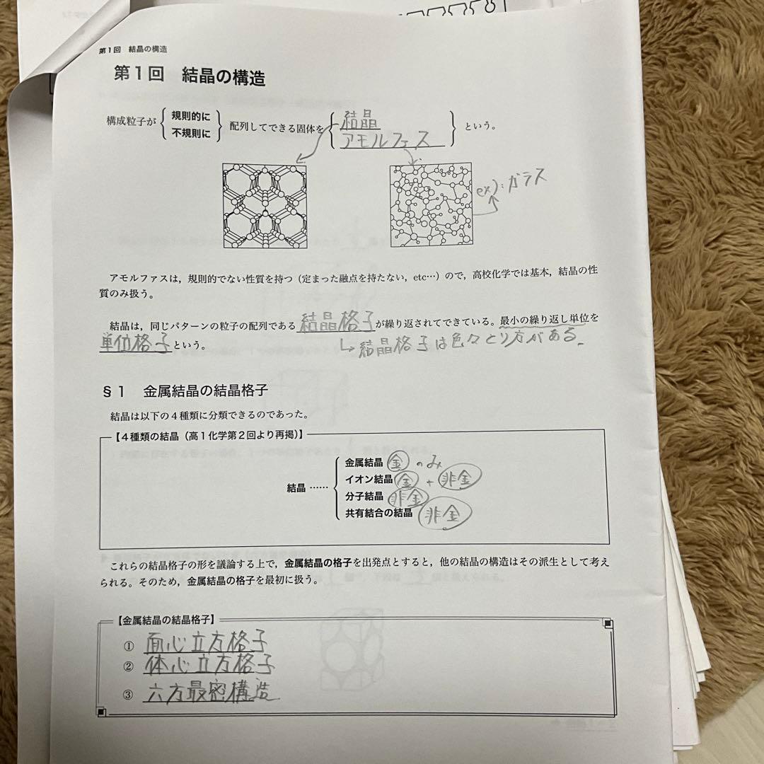 鉄緑会　高2化学　プリント一式&化学の登竜門