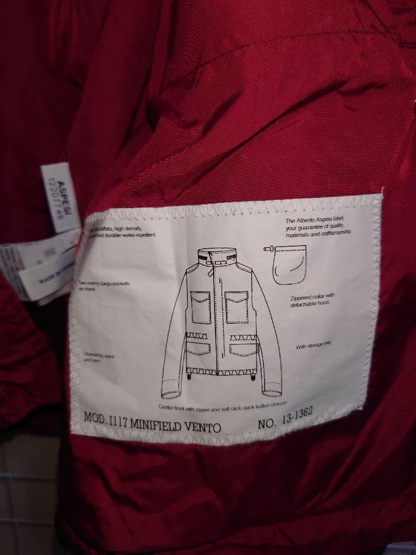 か*ん様 ASPESI　パッカブルM65ジャケット