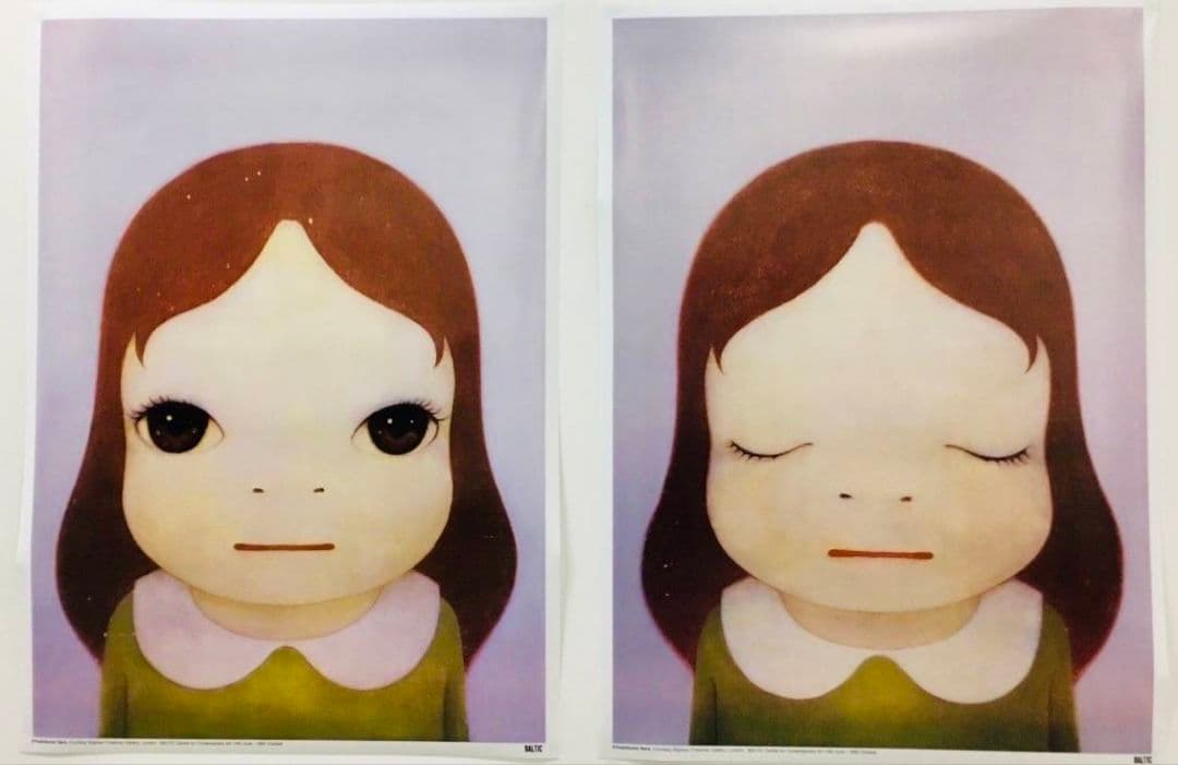 奈良美智　ポスター　2点セット　大人気画家　(村上隆　草間彌生)