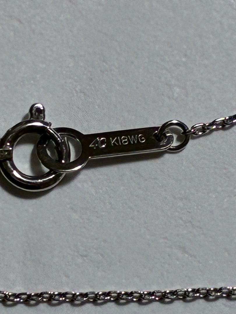 4°C K18WG ネックレス 約40cm