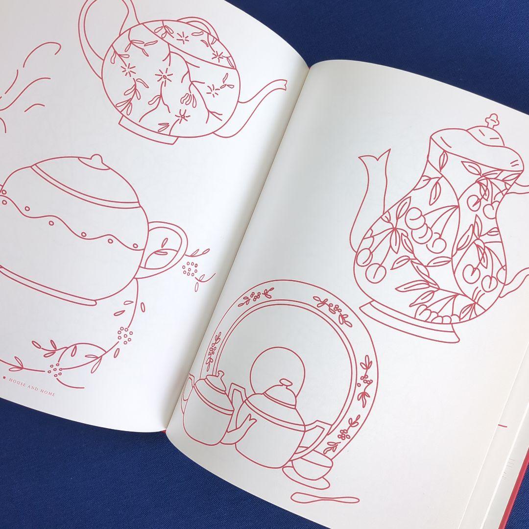 RED & WHITE レッドワークキルト 図案集 解説本 2冊セット