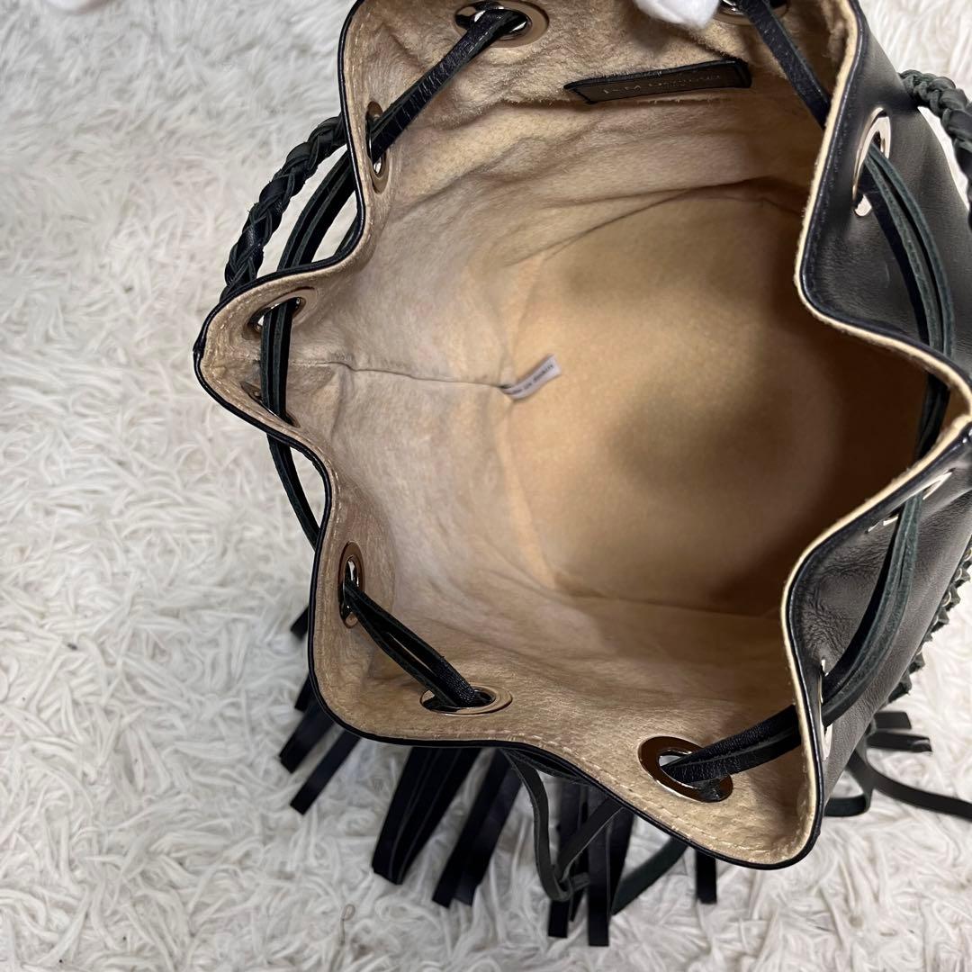 【美品】J＆M DAVIDSON ハンドバッグ　カーニバル　フリンジ　スタッズ