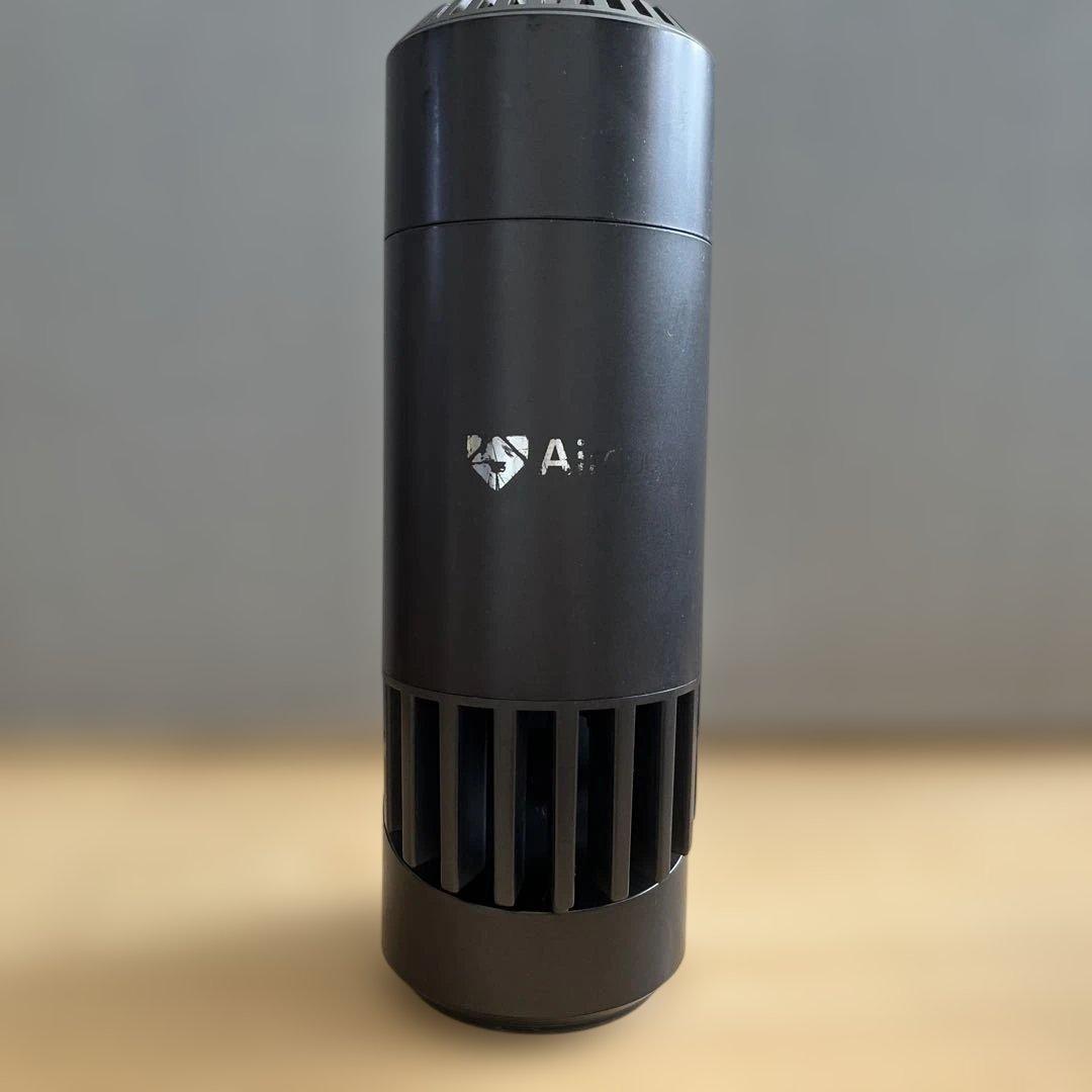 エアドックミニブラック　　 持ち運べる 超小型軽量車内ハウスダスト 花粉症対策