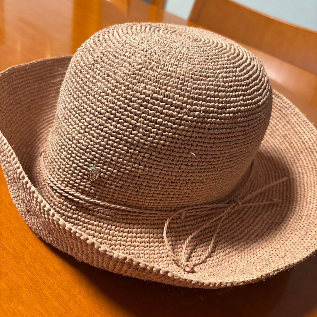 レディース　ヘレンカミンスキー　ラフィアハット/未使用に近い