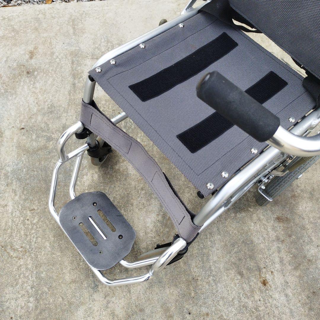 折りたたみ式 介助用車椅子 グレーナブテスコ