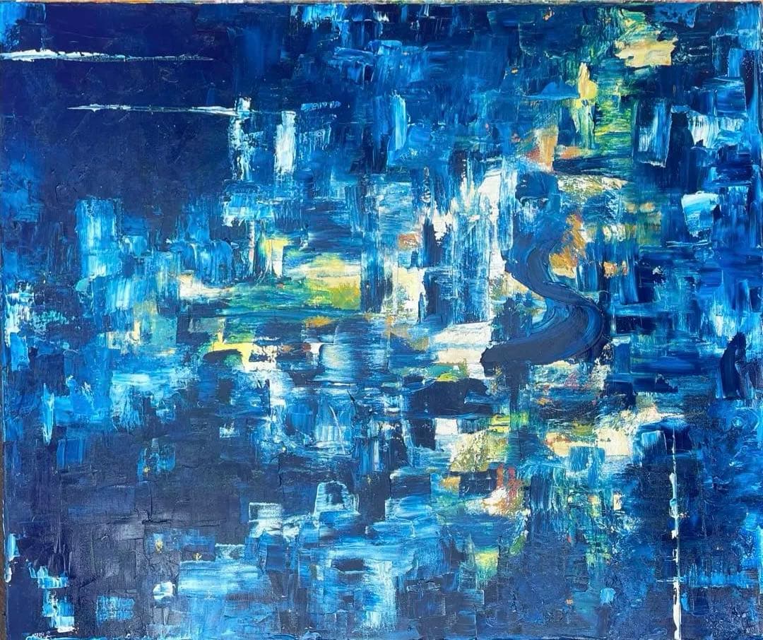 【最終価格】絵画　油絵　原画　抽象画　現代アート　F20