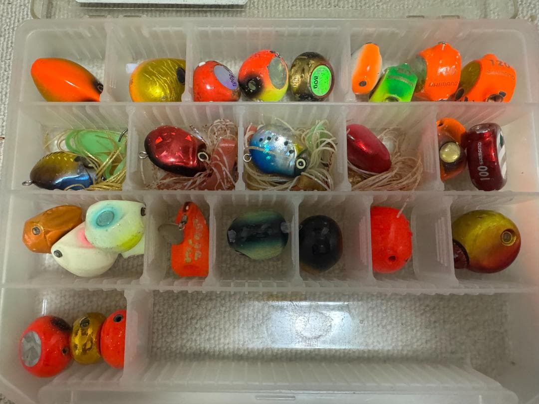 タイラバ27個セット ケース・ネクタイ6本 フック10セット