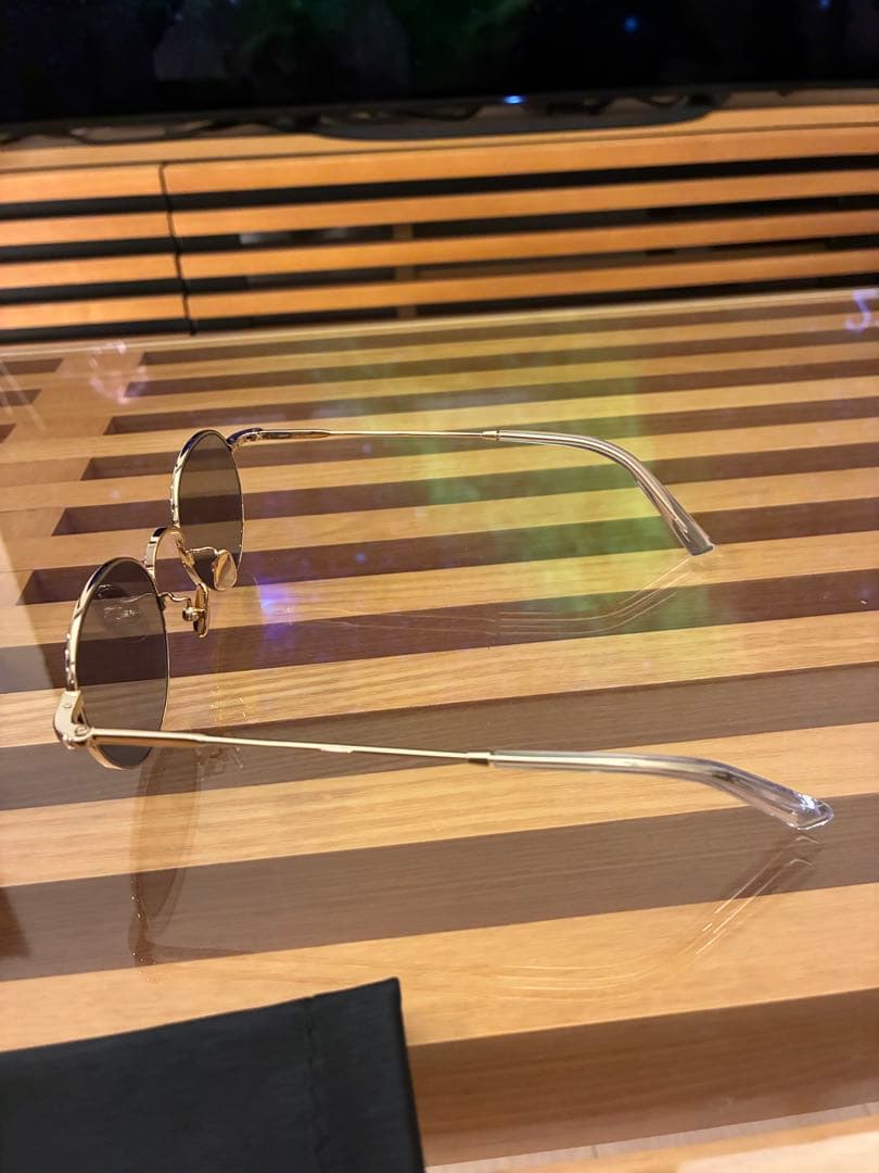 ADSR サングラス　ルー01ゴールドグレー