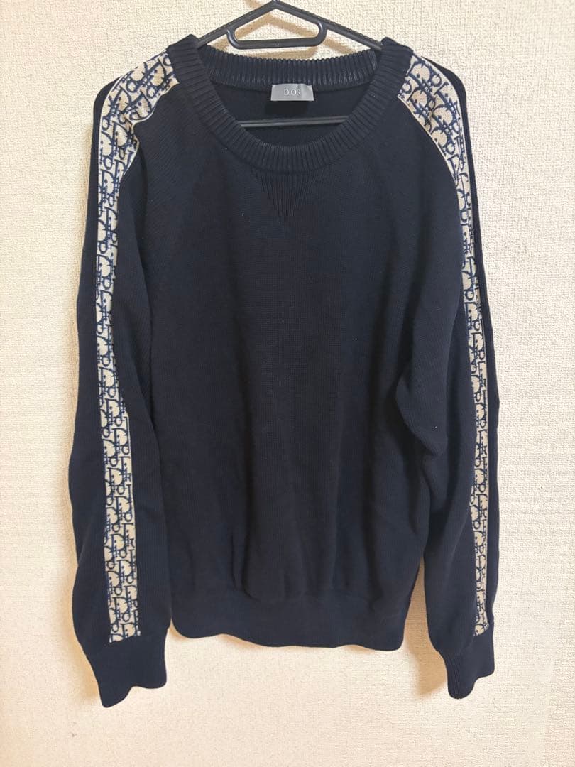 Dior オブリーク　ネイビー ニットセーター