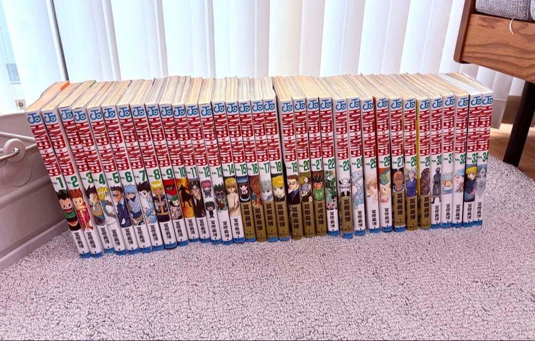 【冨樫義博】HUNTER×HUNTER（ハンター×ハンター）34巻セット