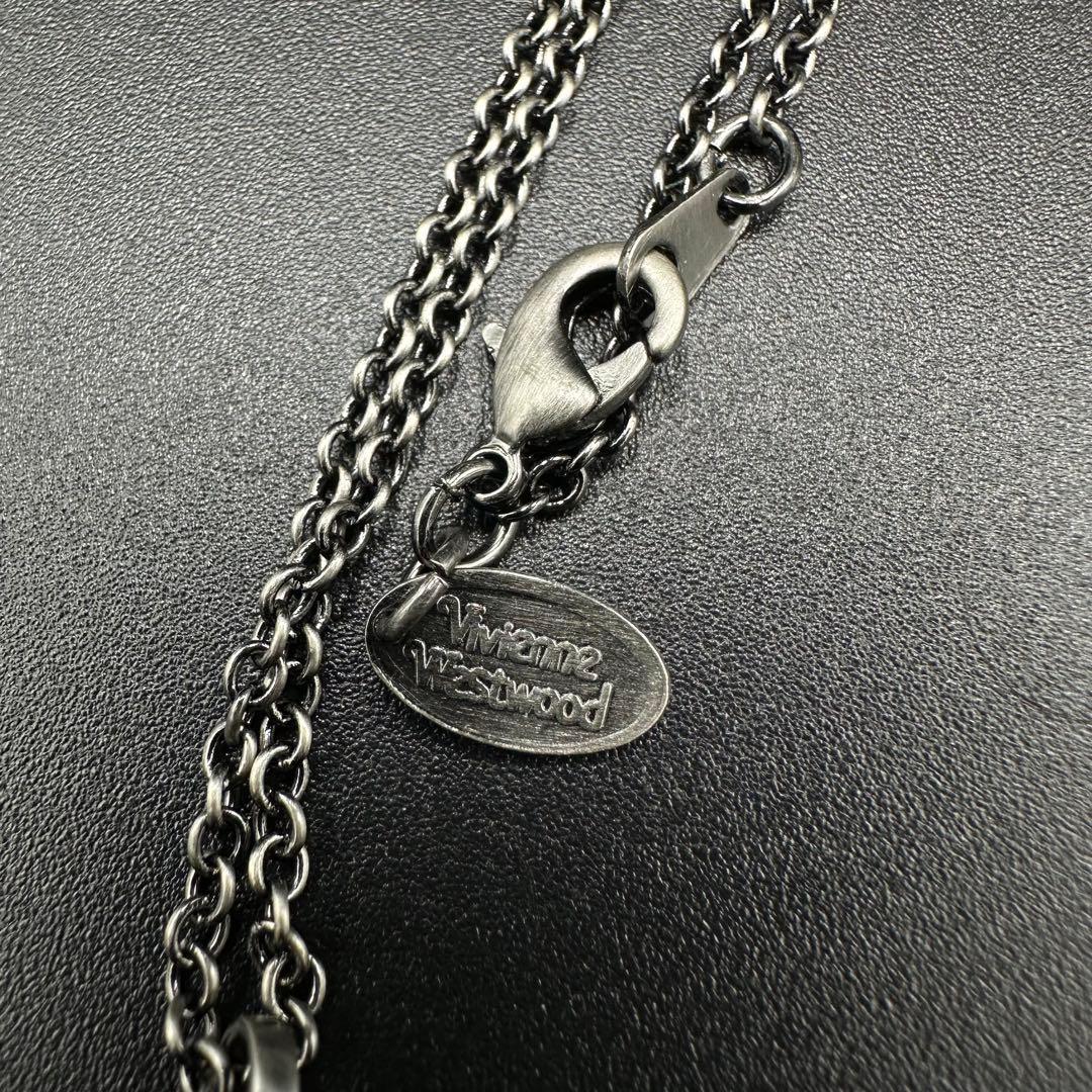 Vivienne Westwood ネックレス シルバー ブラック色 r8124