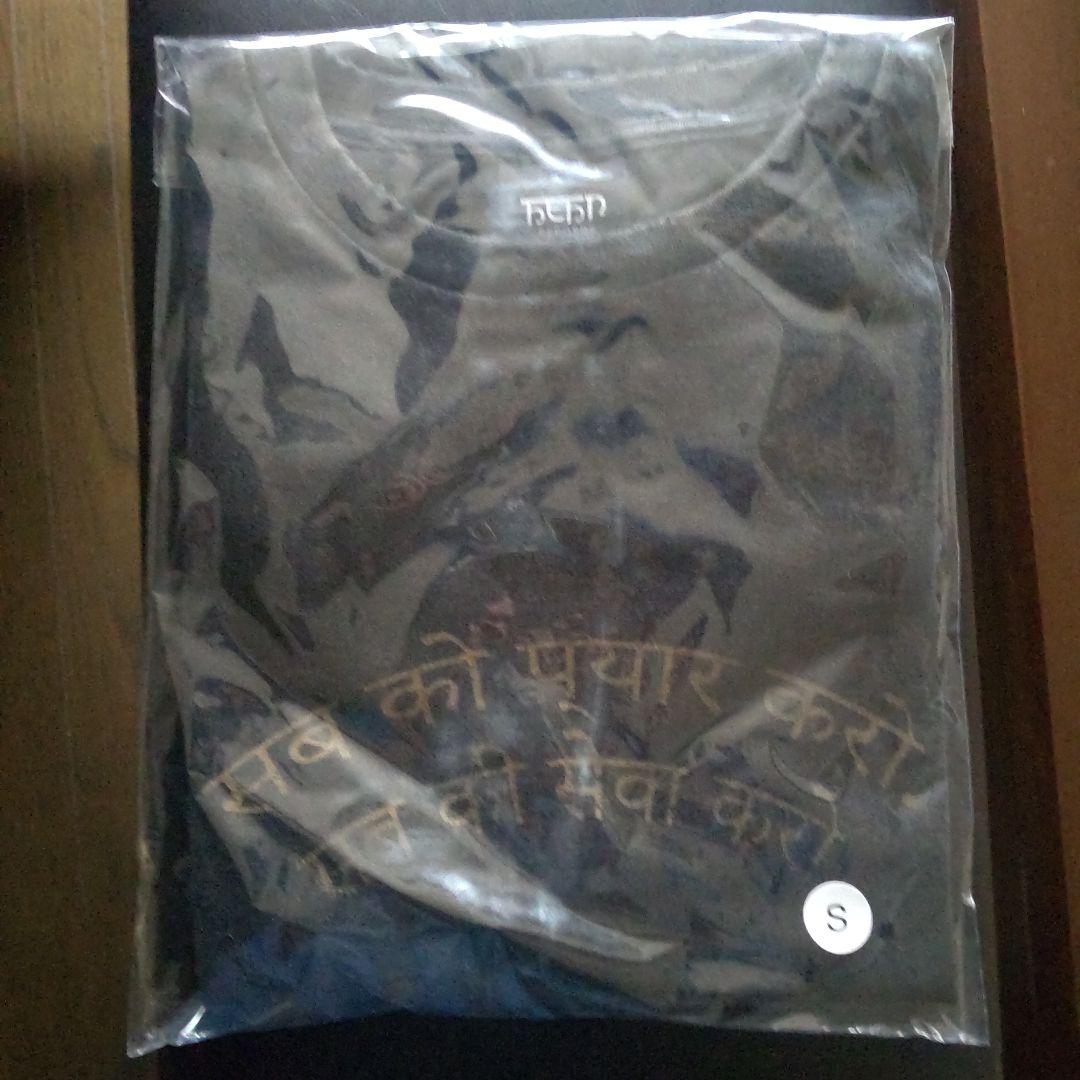 藤井 風さん 黒 LASAダメージロンT Sサイズ