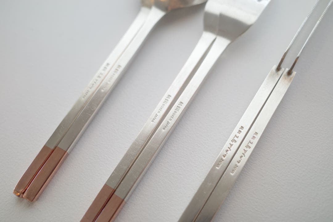 工房アイザワ　純銅洋食器 銀仕上 カトラリーセット