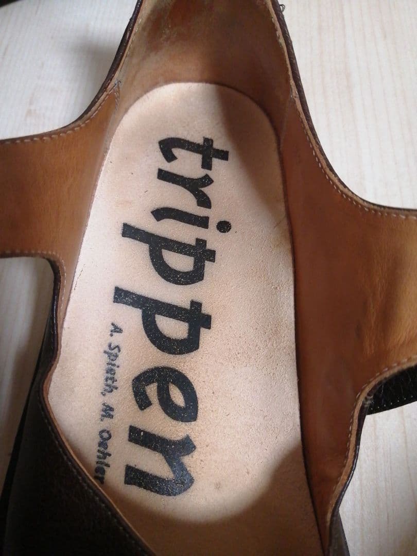 トリッペン　trippen vivienne レザー 37 ダークブラウン