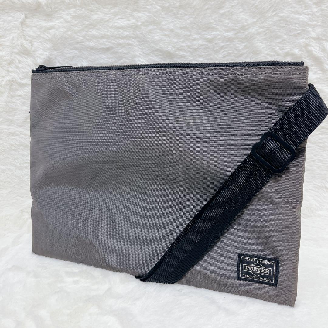 【未使用級】PORTER ポーター ジョイン グレー サコッシュ