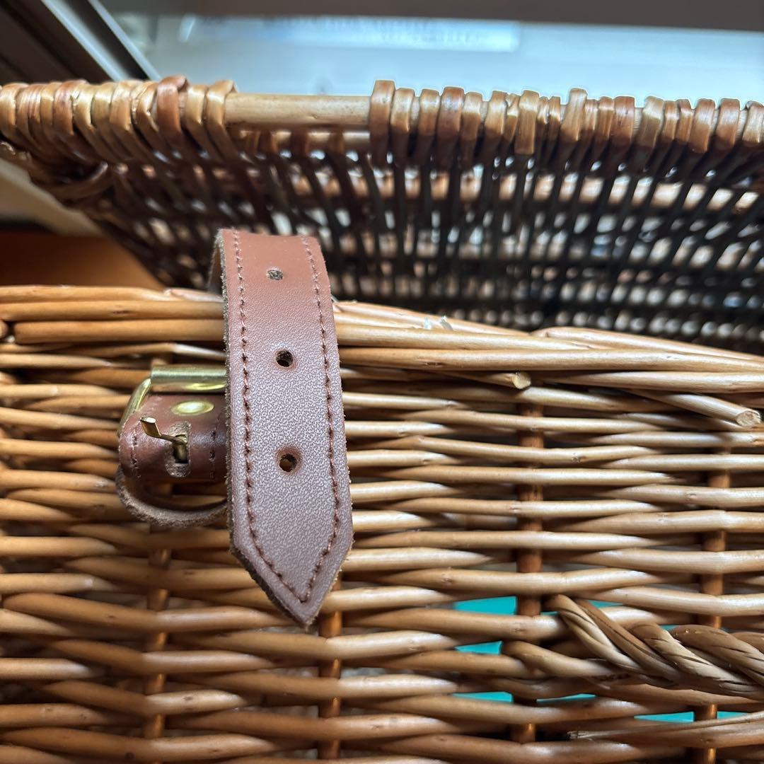 42cm 中型　ウイッカー・バスケット　新品　フォートナム&メイソン　バスケット