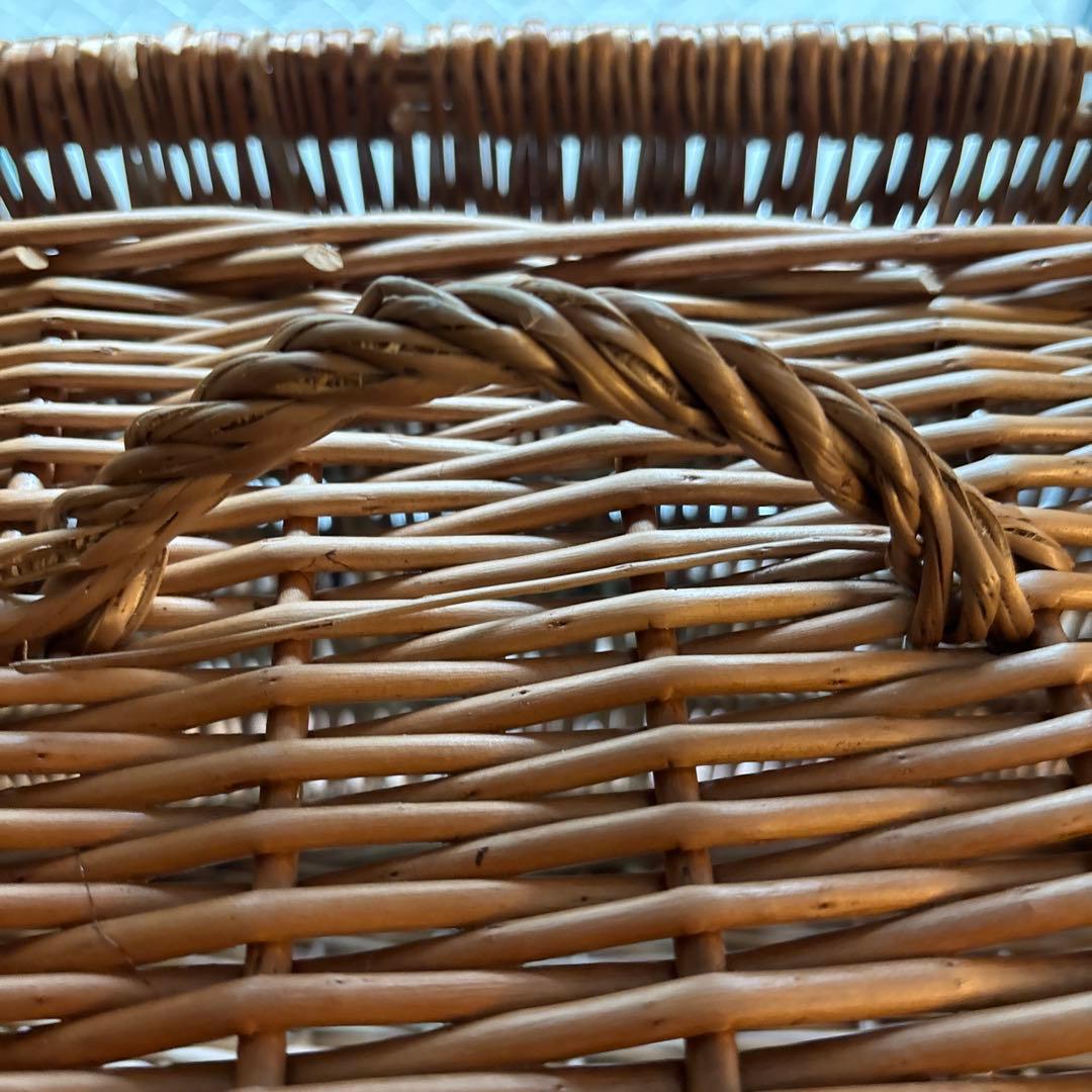 42cm 中型　ウイッカー・バスケット　新品　フォートナム&メイソン　バスケット