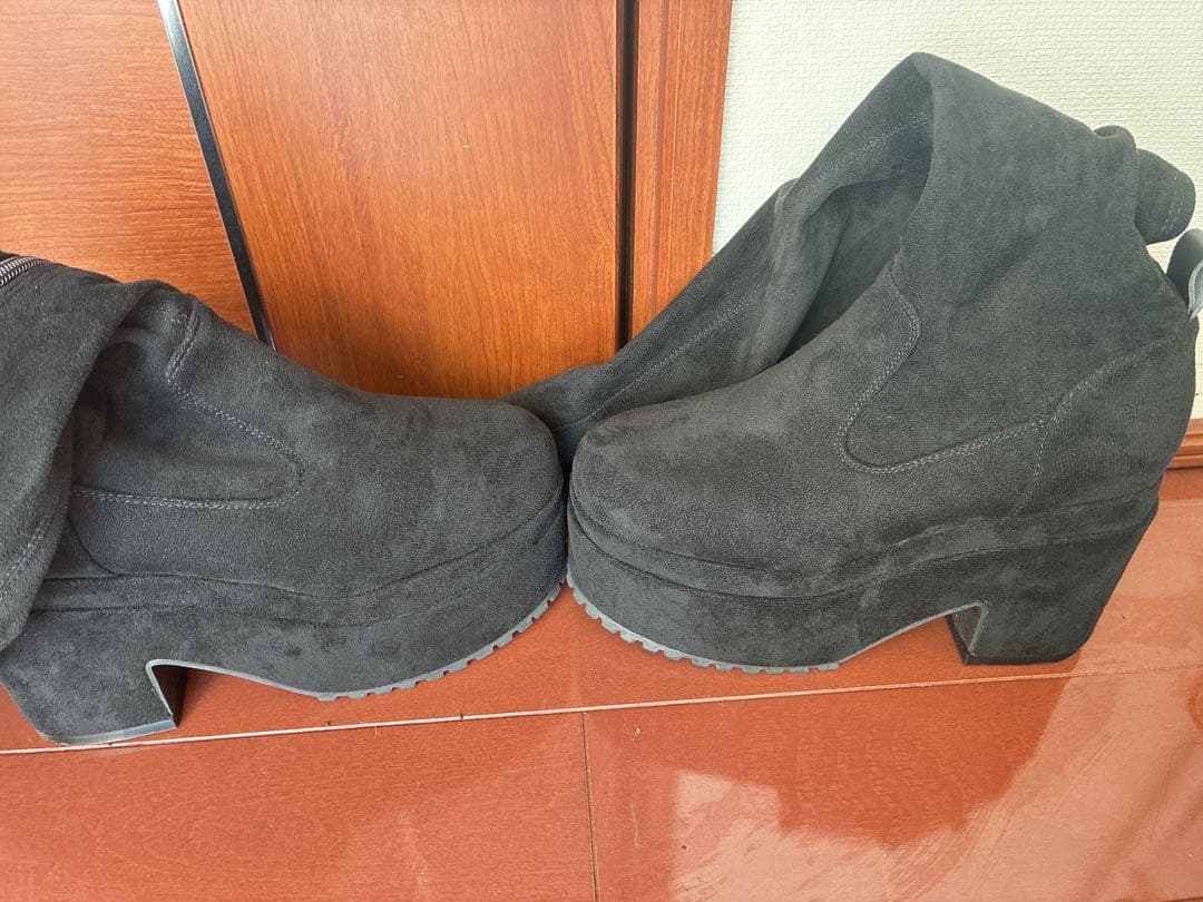 お値下けしました♡Cherimi 厚底スエードニーハイニーハイブーツ M