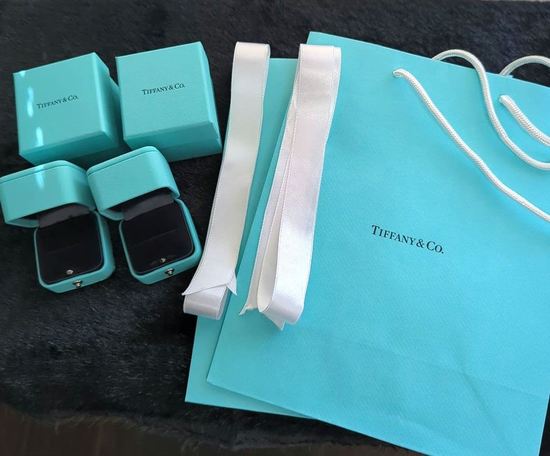 [空箱]Tiffany & Co.✧ティファニーリングケース リボン 袋 セット