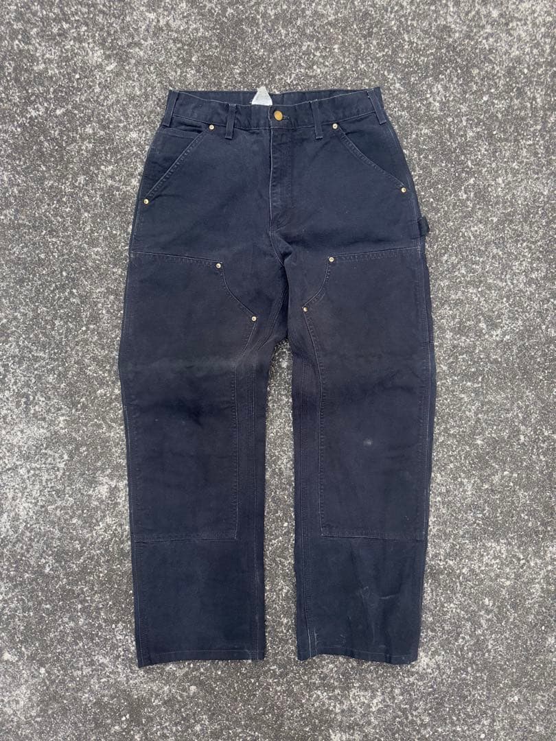 Carhartt B01 BLK ダブルニー USA製 34×30