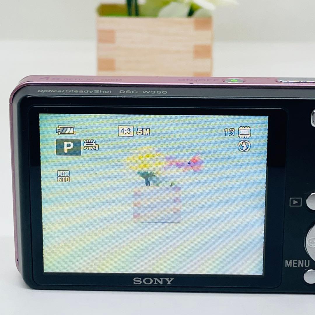 SONY コンパクトデジタルカメラ　DSC-W350 ピンク