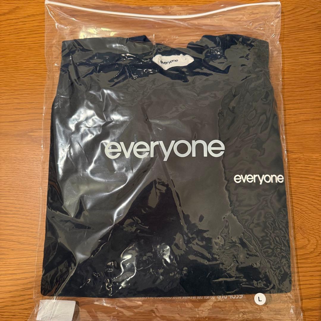 【新品・L】everyone original logo crew sweat