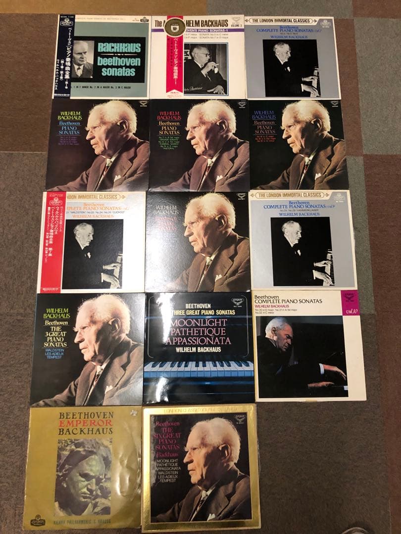 ウィルヘルム・バックハウス ベートーヴェン ソナタ等　LPレコード